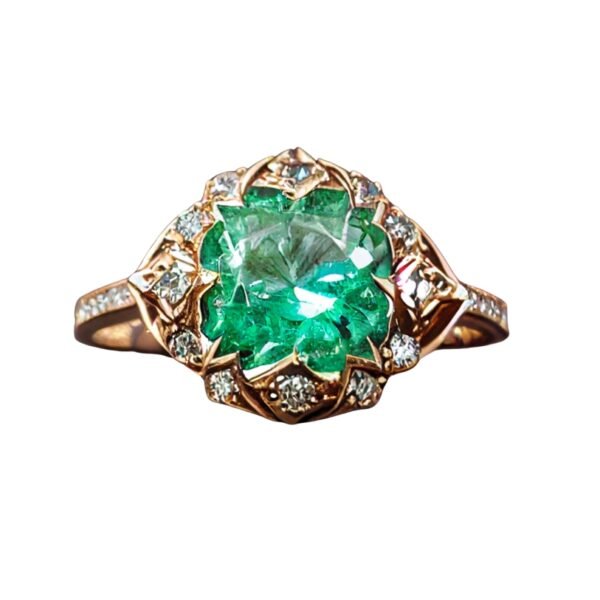 Statement ring with bold design and striking gemstones from Devasurendra Gems & Jewellers - dgandj.com.