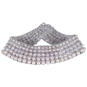 Pearl choker with lustrous pearls and elegant design from Devasurendra Gems & Jewellers - dgandj.com.