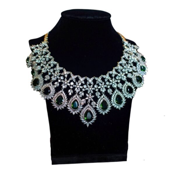 Diamond choker with brilliant diamonds in an elegant design from Devasurendra Gems & Jewellers - dgandj.com.