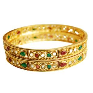 Gemstone bangles featuring vibrant stones and elegant designs from Devasurendra Gems & Jewellers - dgandj.com.