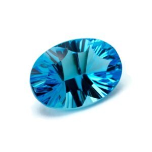 Brilliant blue topaz displaying its vibrant blue color and exceptional clarity, featured at Devasurendra Gems & Jewellers. Learn more at https://dgandj.com/